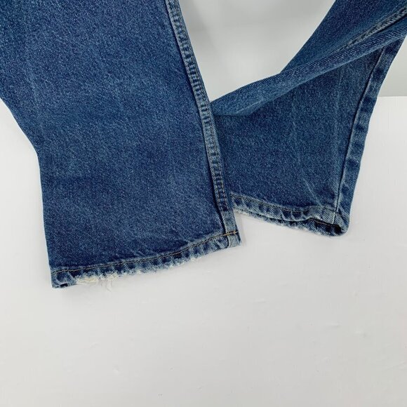 We The Free People Lasso jeans denim blue ripped knee distressed straight leg 26 - Picture 4 of 6